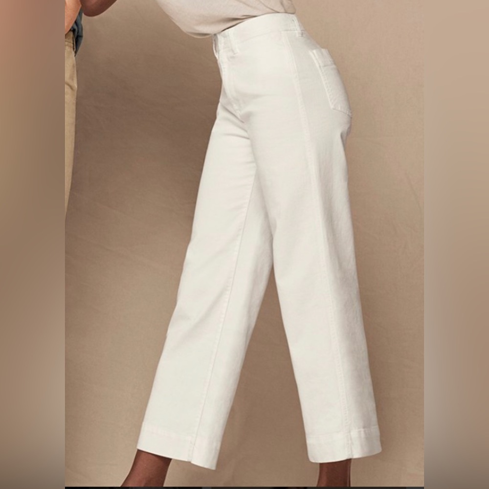 Gap high rise wide leg crop pants jeans